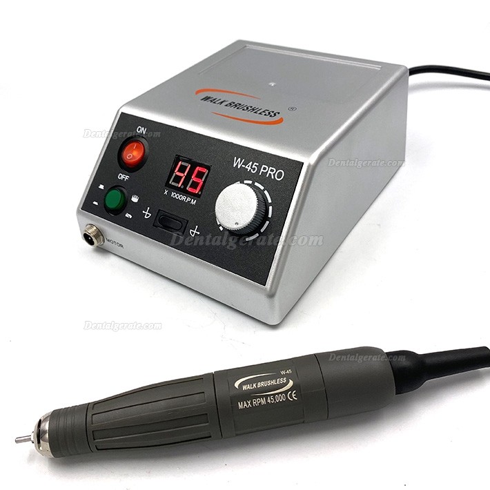 WALK BRUSHLESS&reg; W-45PRO BRUSHLESS B&uuml;rstenlose Mikromotor Polierer Poliermaschine + 45K RPM Handst&uuml;ck